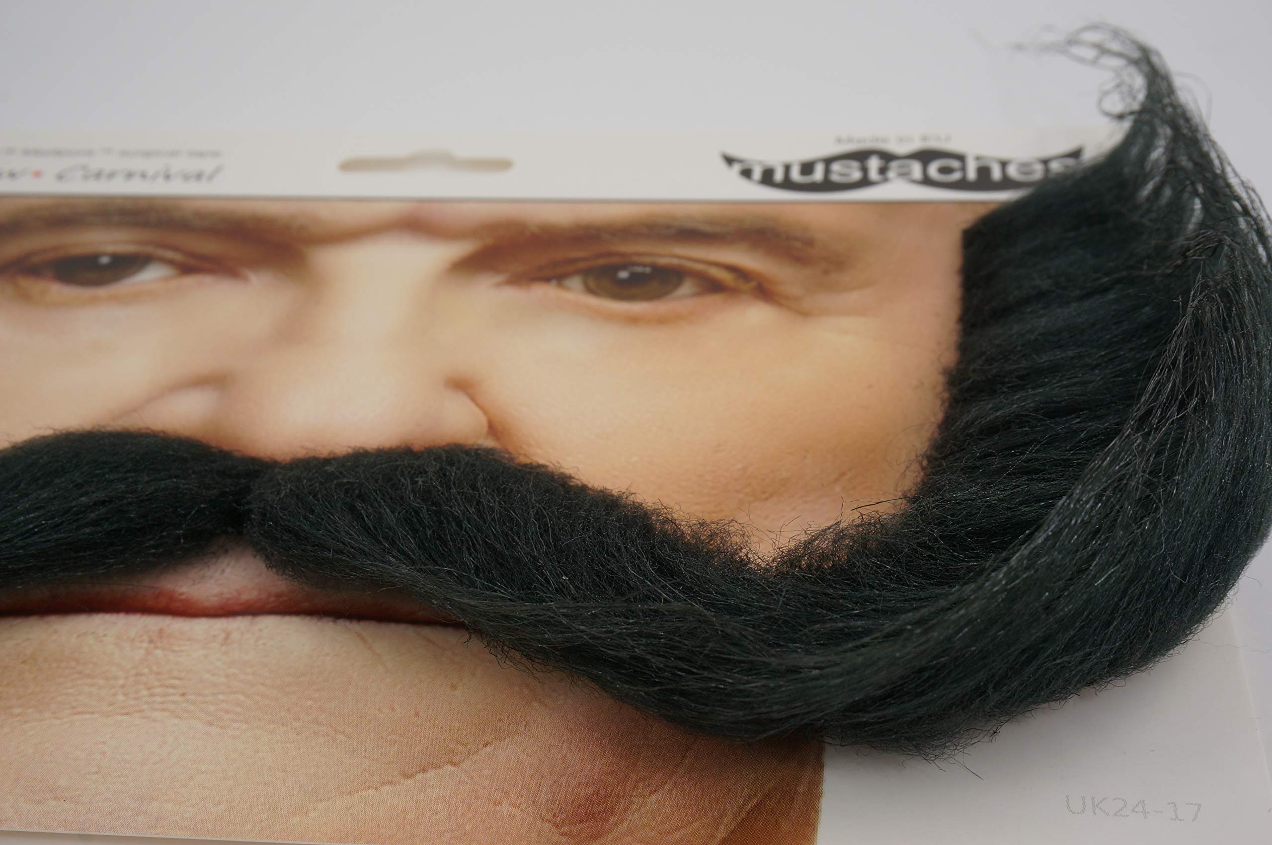Mustaches Self Adhesive Hillbilly Fake Mustache and Sideburns, Novelty, False Facial Hair, Costume Accessory for Adults, Black Lustrous Color - Image 6